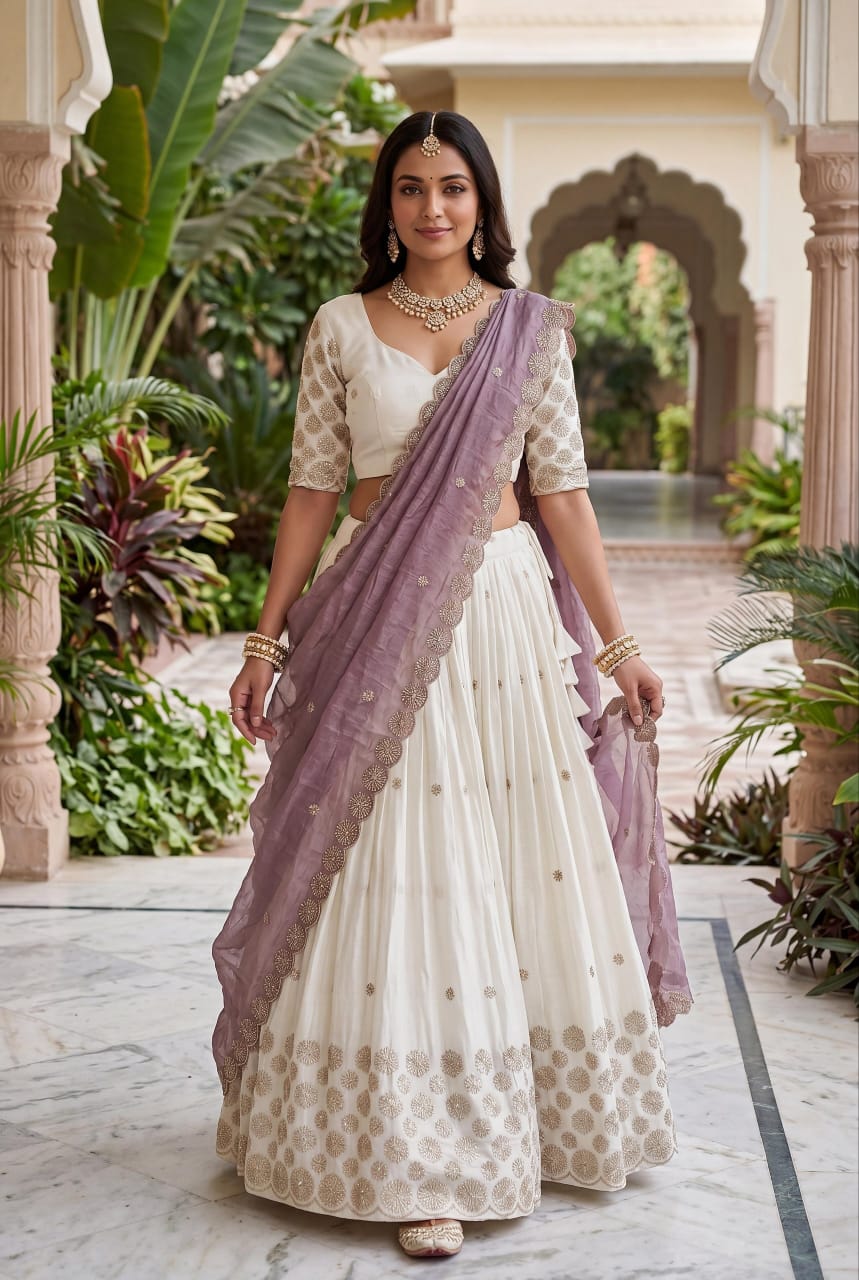 Wine Chinon Lehenga Choli Set