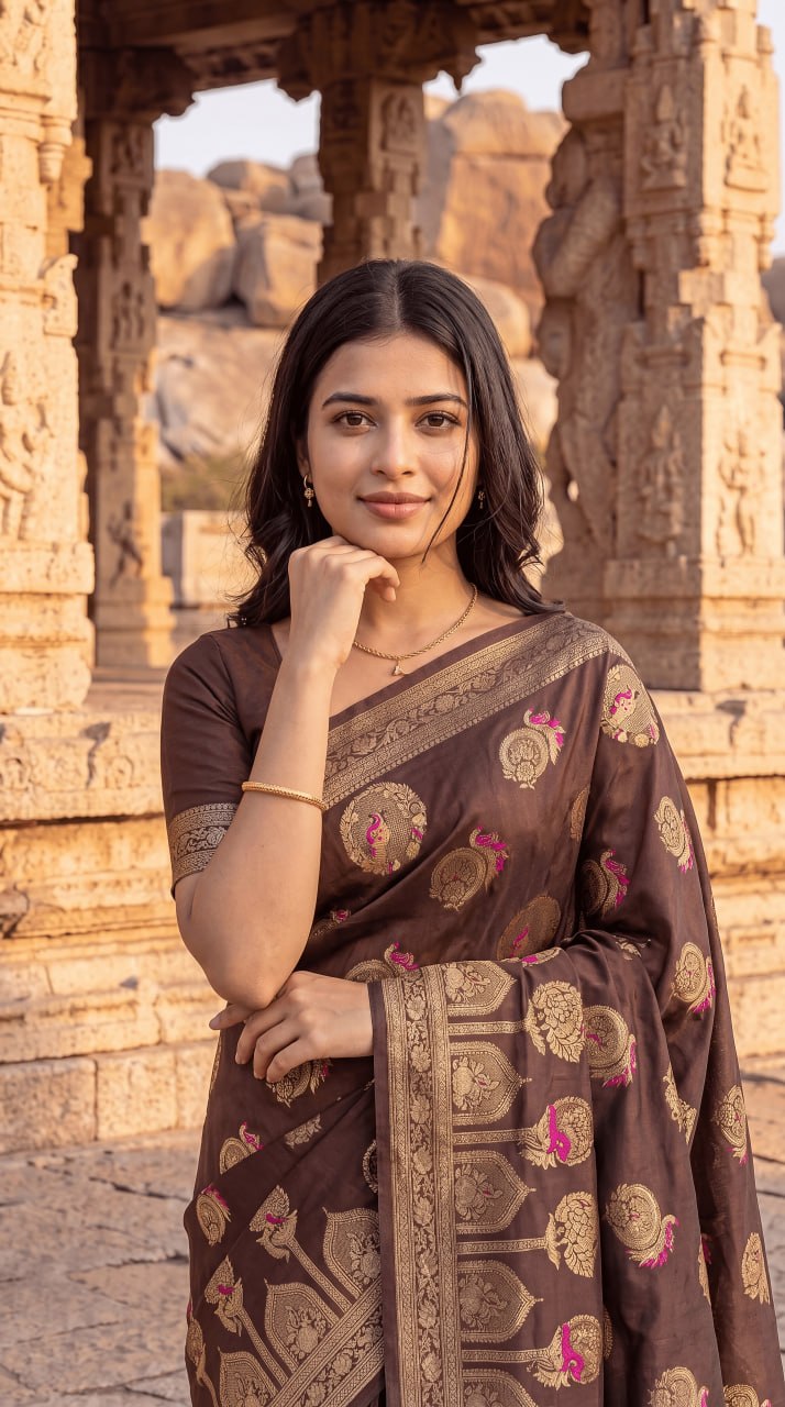 Royal Meenakari Silk Saree