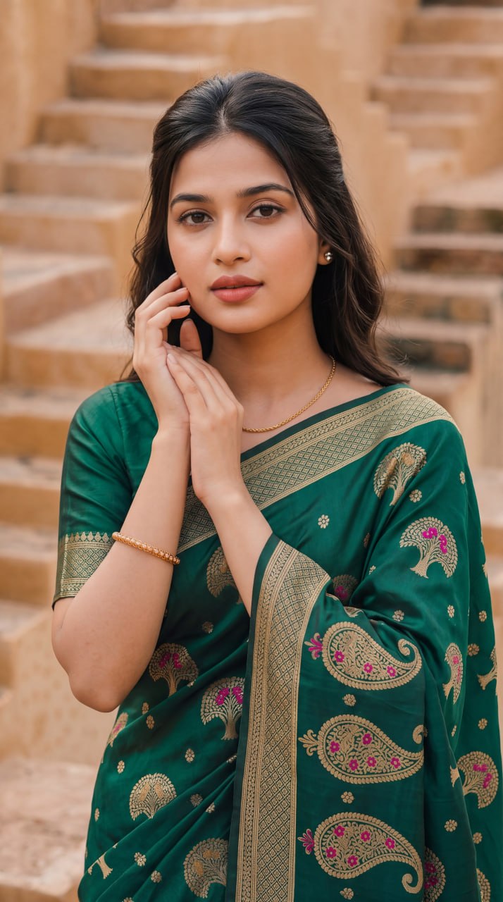 Premium Meenakari Banarasi Saree
