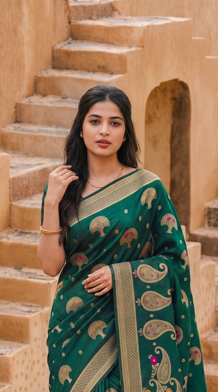 Premium Meenakari Banarasi Saree