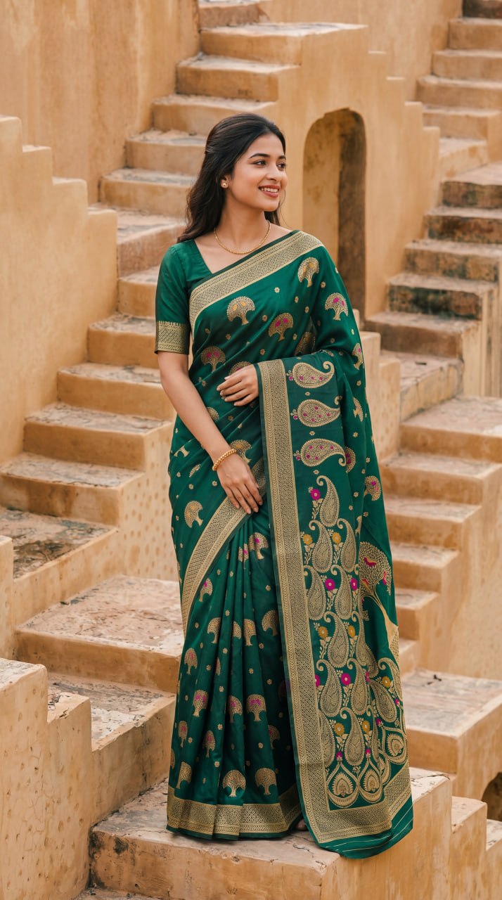 Premium Meenakari Banarasi Saree