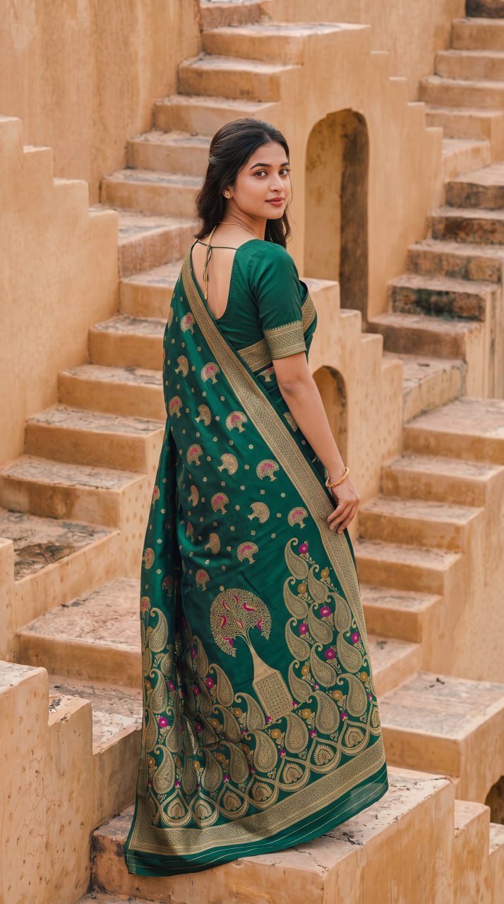 Premium Meenakari Banarasi Saree