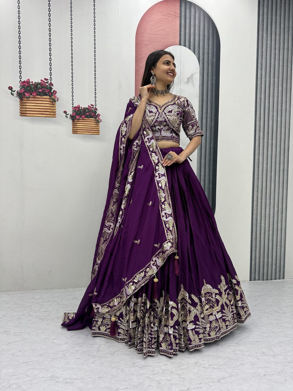 Royal Chinon Lehenga Set