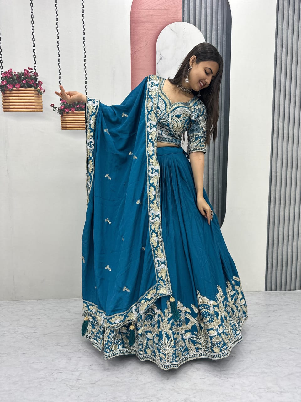 Royal Chinon Lehenga Set