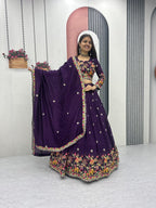 Designer Chinon Lehenga Set