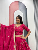 Luxury Crepe Silk Lehenga