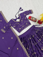 Luxury Crepe Silk Lehenga