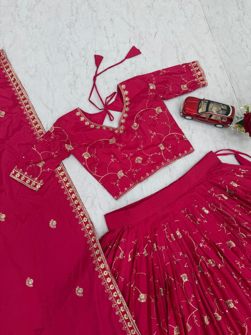 Luxury Crepe Silk Lehenga