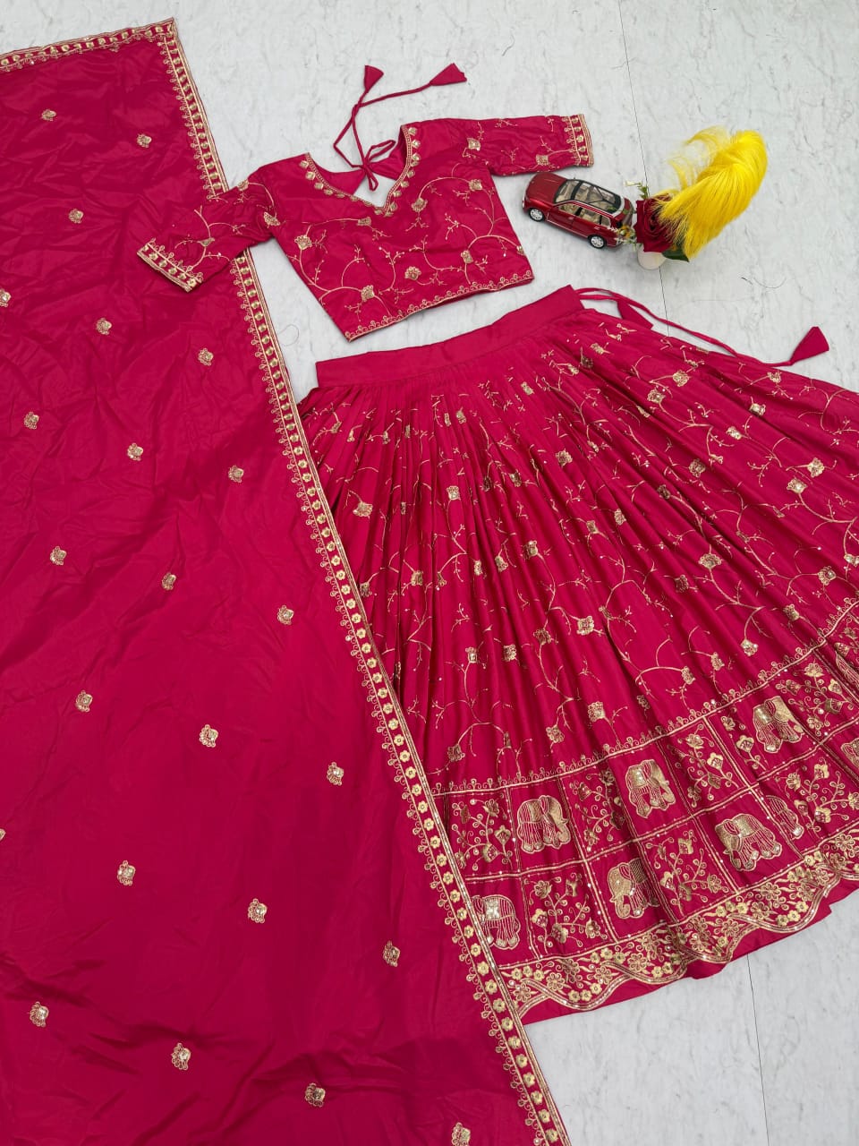 Luxury Crepe Silk Lehenga