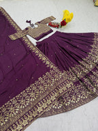 Elegant Chinon Lehenga Set