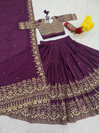 Elegant Chinon Lehenga Set