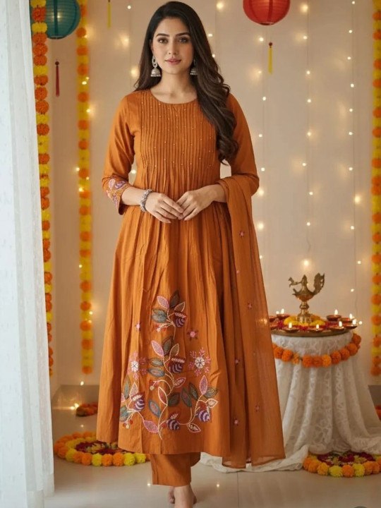 Pure Cotton Handwork Suit Set