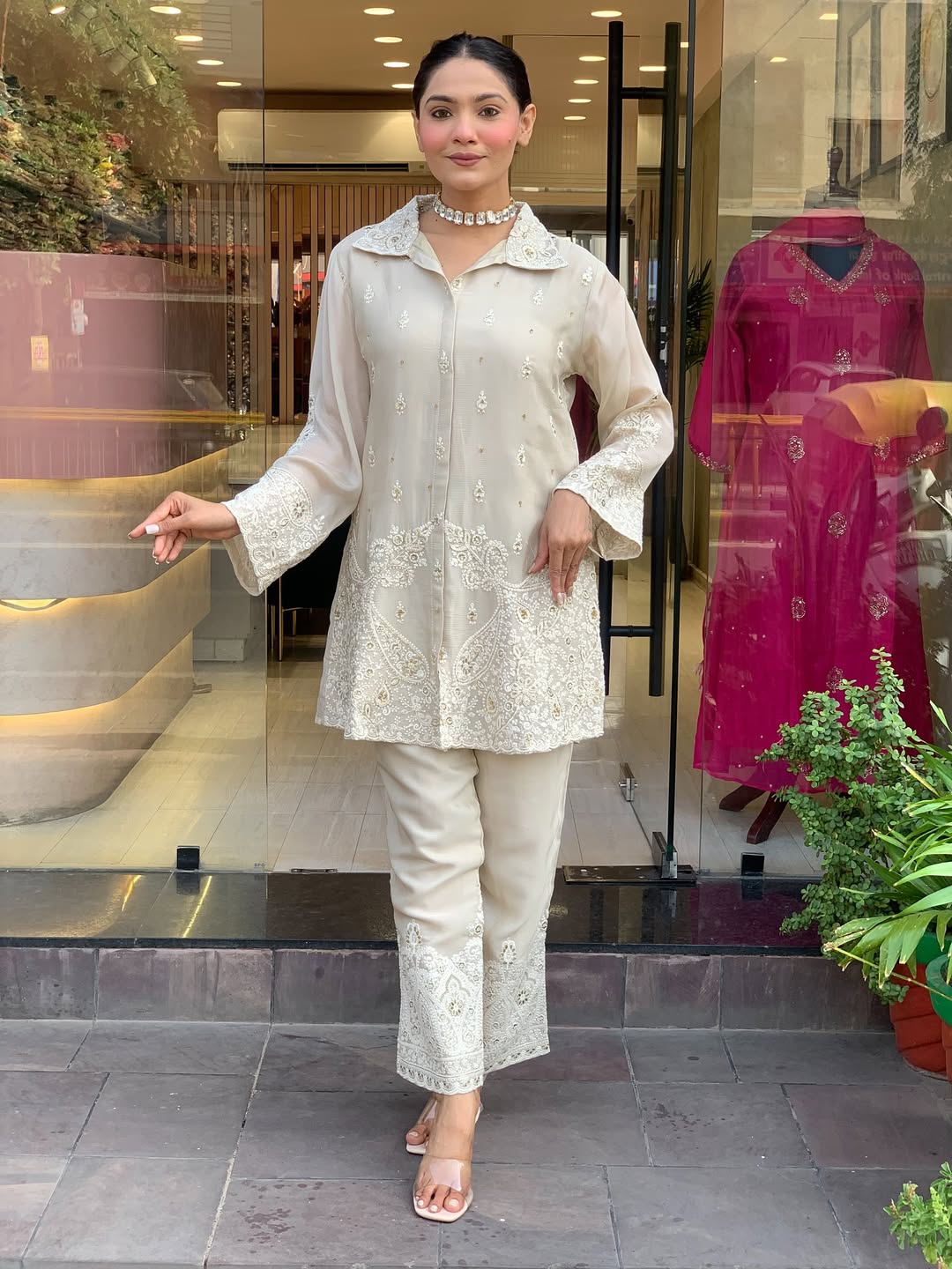 Premium Chanderi Silk Suit Set