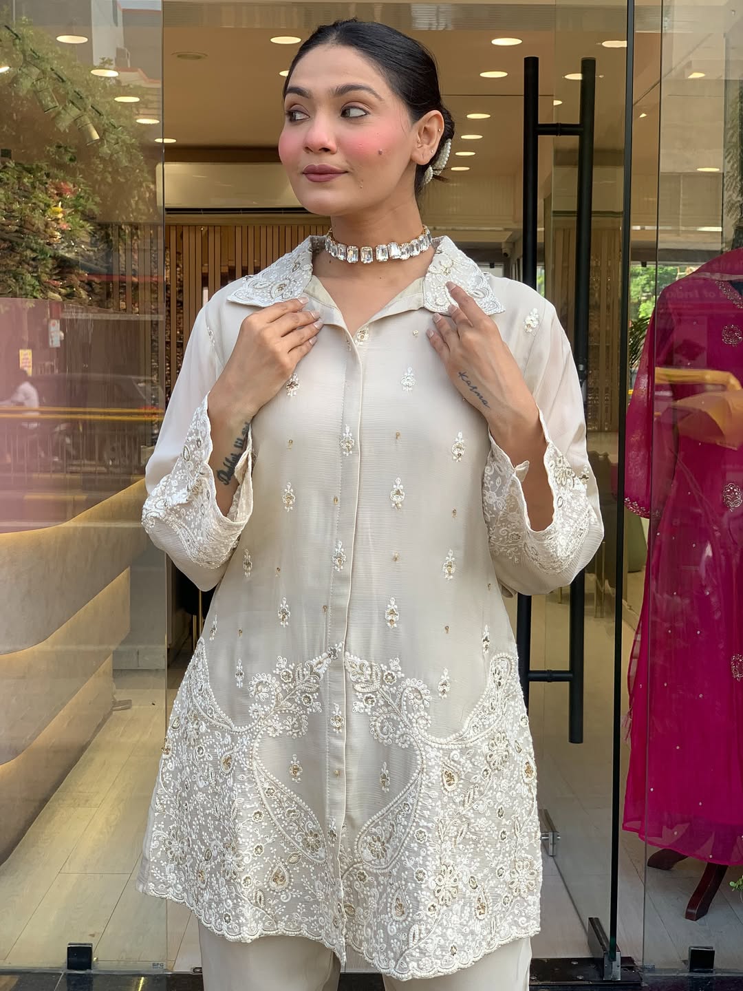 Premium Chanderi Silk Suit Set