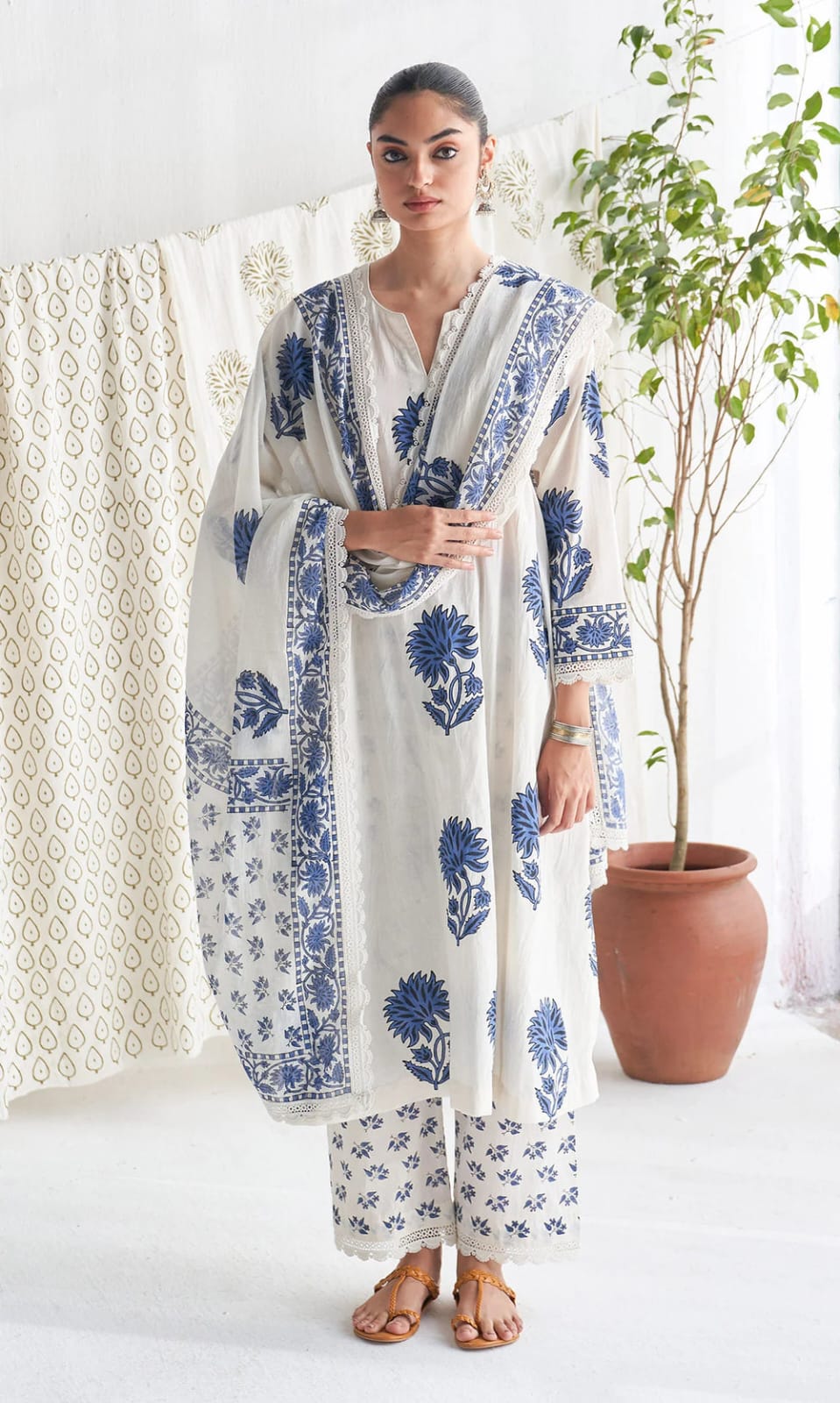 Pure Jaipuri Cotton Suit Set
