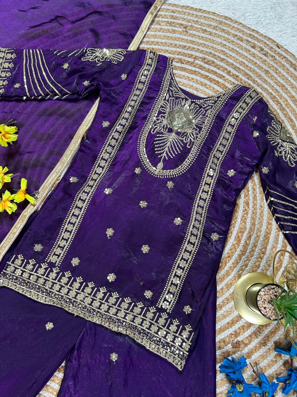 Kids Fendy Silk Palazzo Set