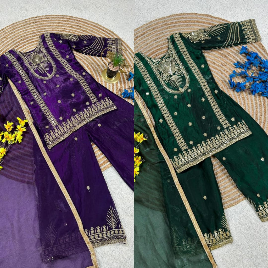 Kids Fendy Silk Palazzo Set