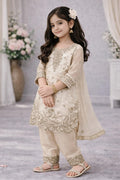 Kids Embroidered Silk Set