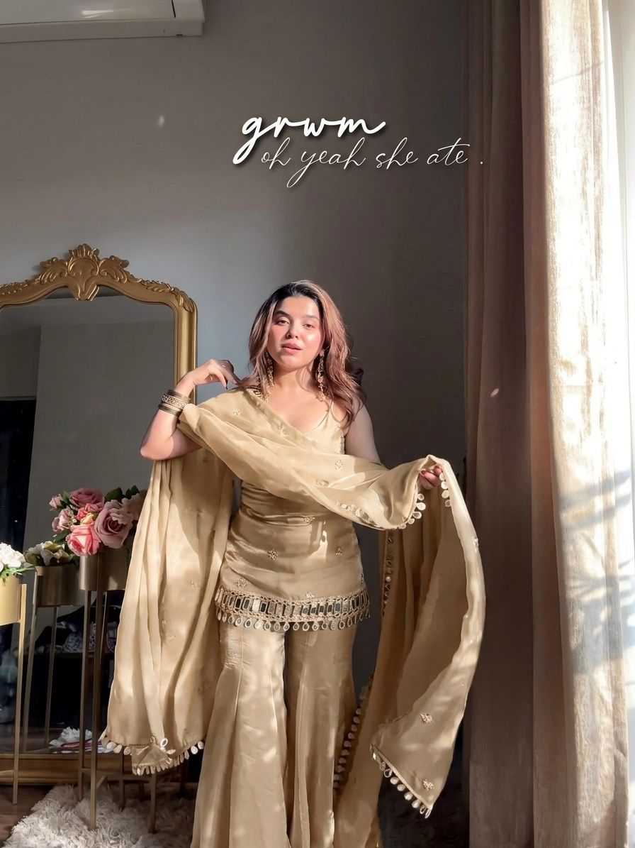 Mirror Work Sharara Set