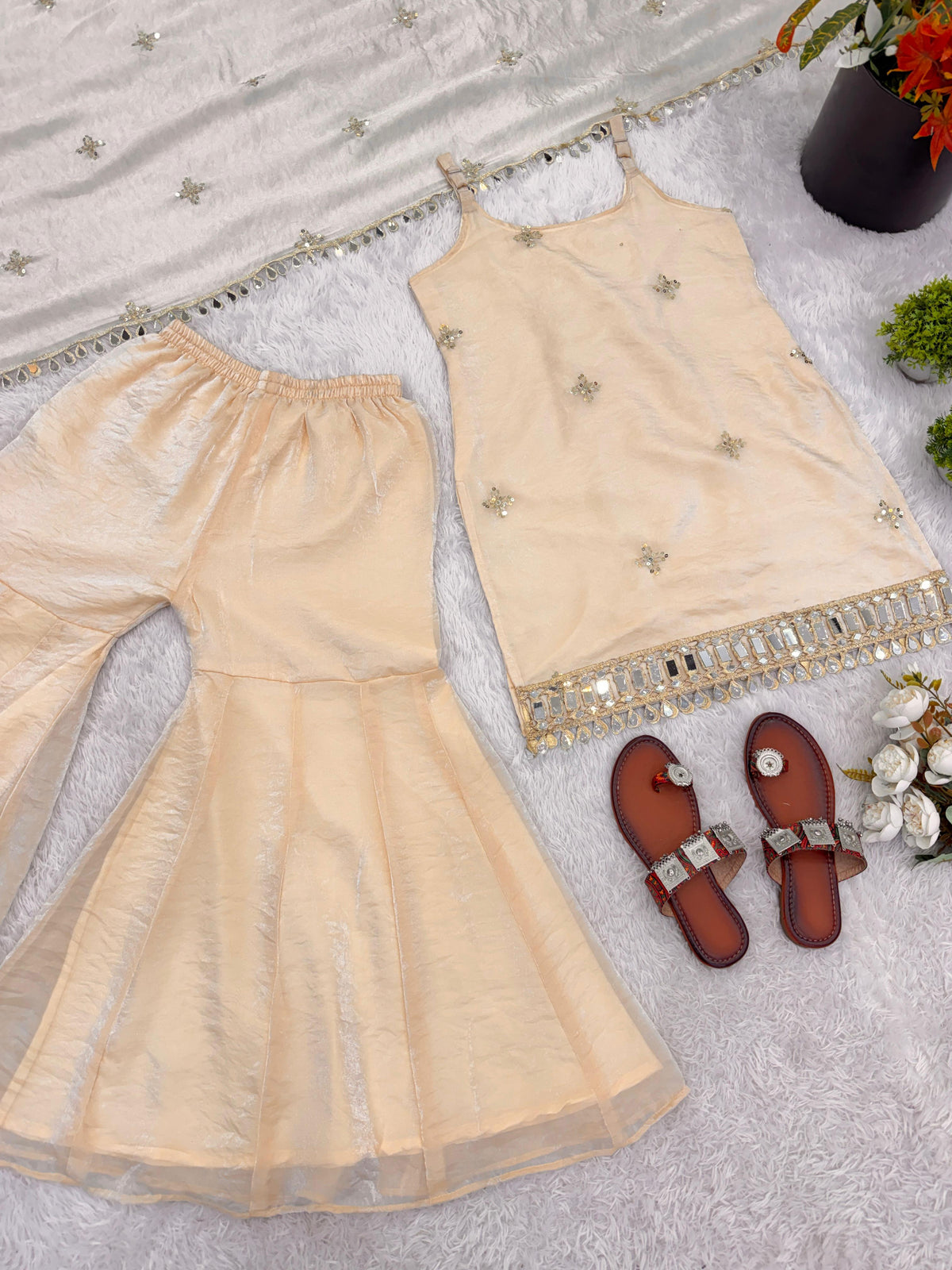 Mirror Work Sharara Set