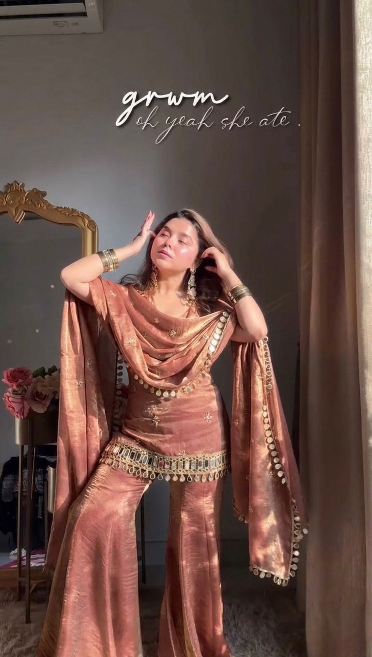 Mirror Work Sharara Set