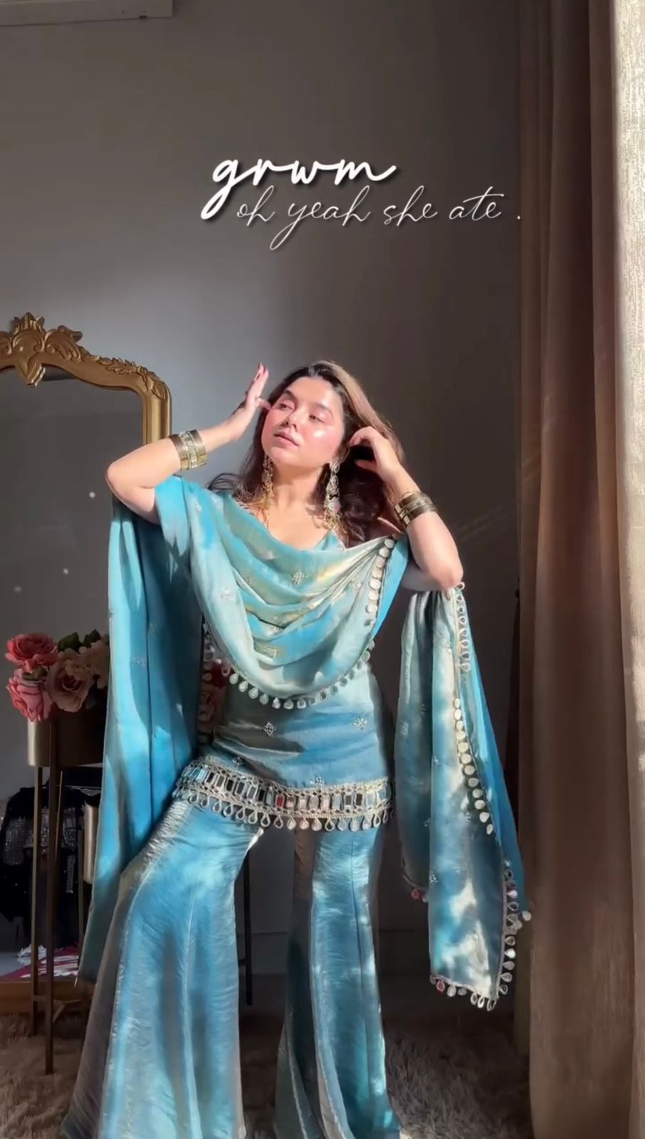 Mirror Work Sharara Set