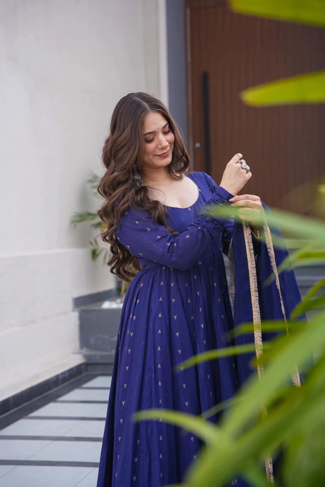 Digital Print Anarkali Set