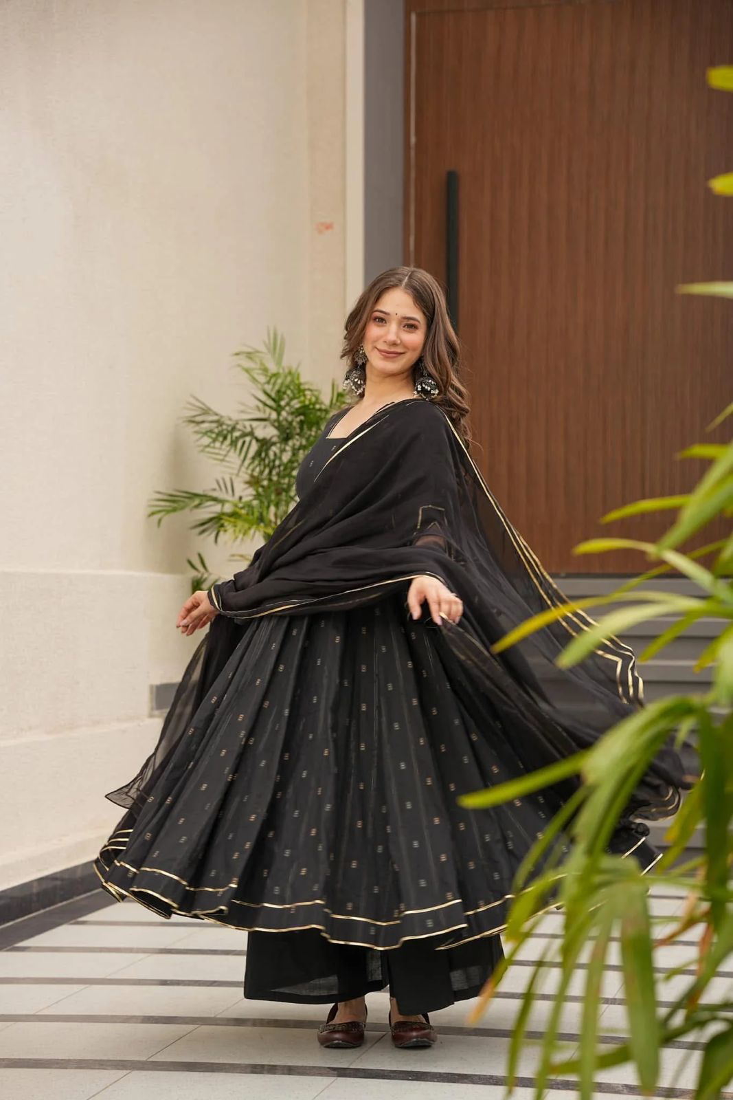 Digital Print Anarkali Set