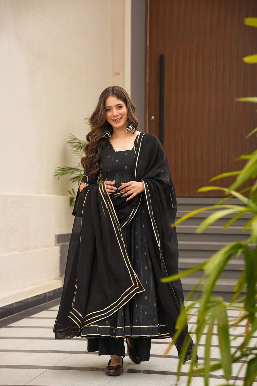 Digital Print Anarkali Set