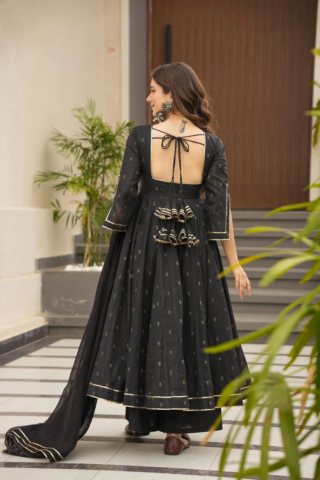 Digital Print Anarkali Set