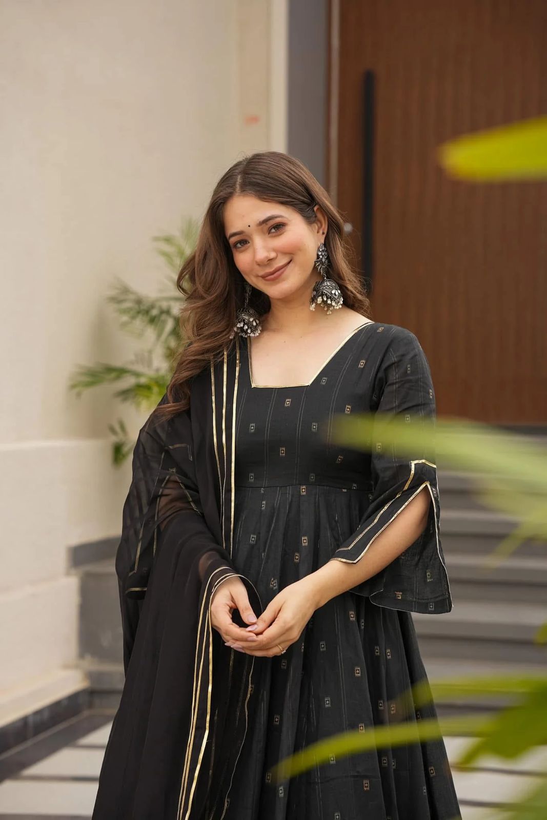 Digital Print Anarkali Set