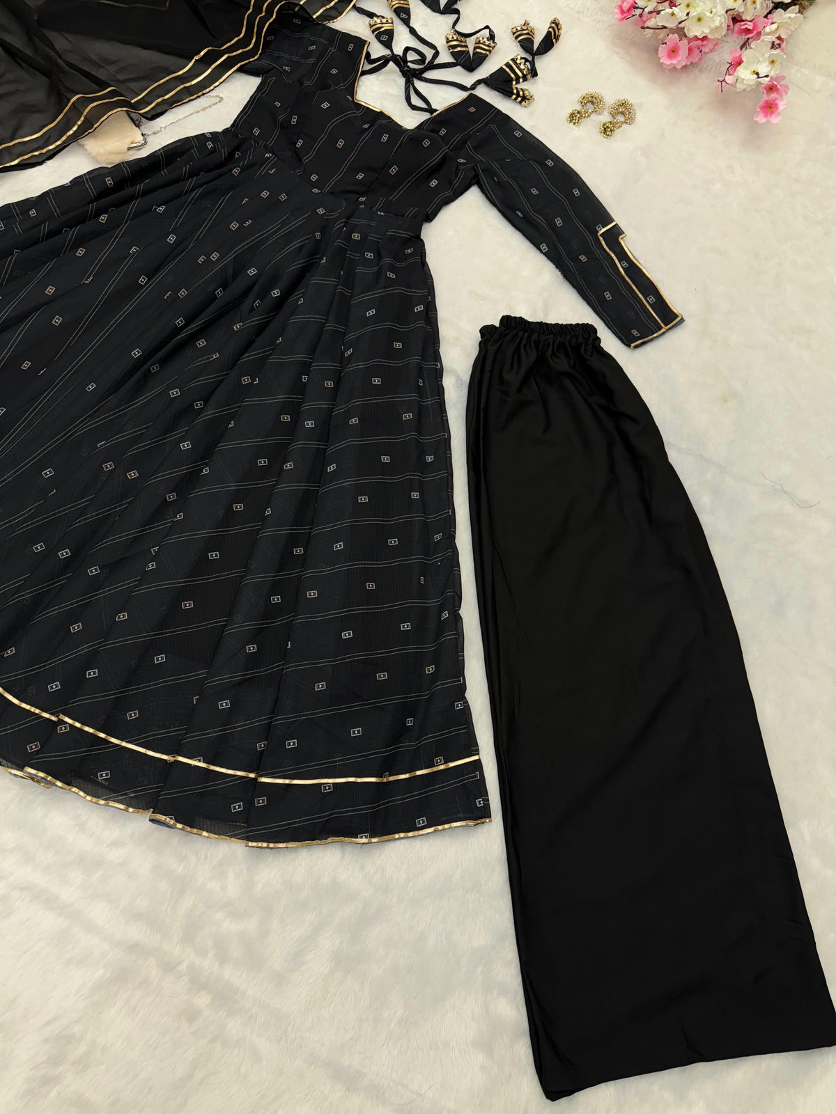 Digital Print Anarkali Set