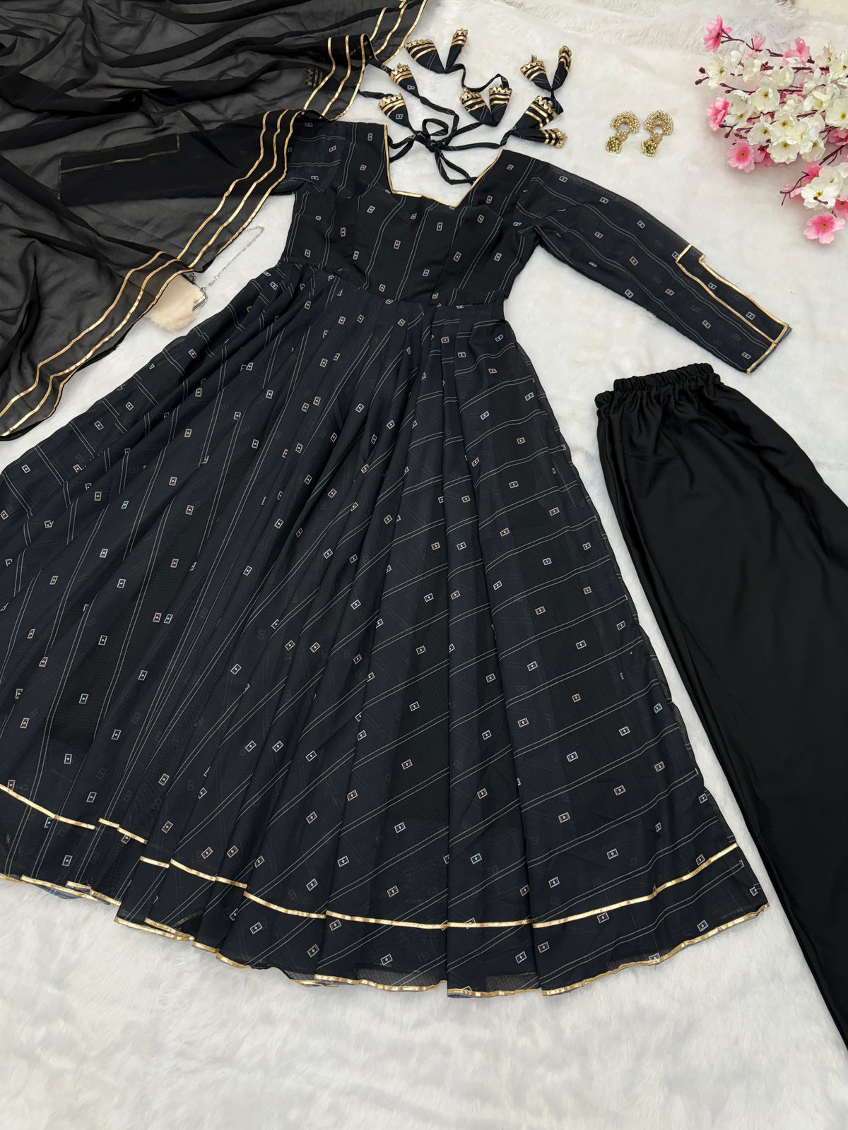 Digital Print Anarkali Set