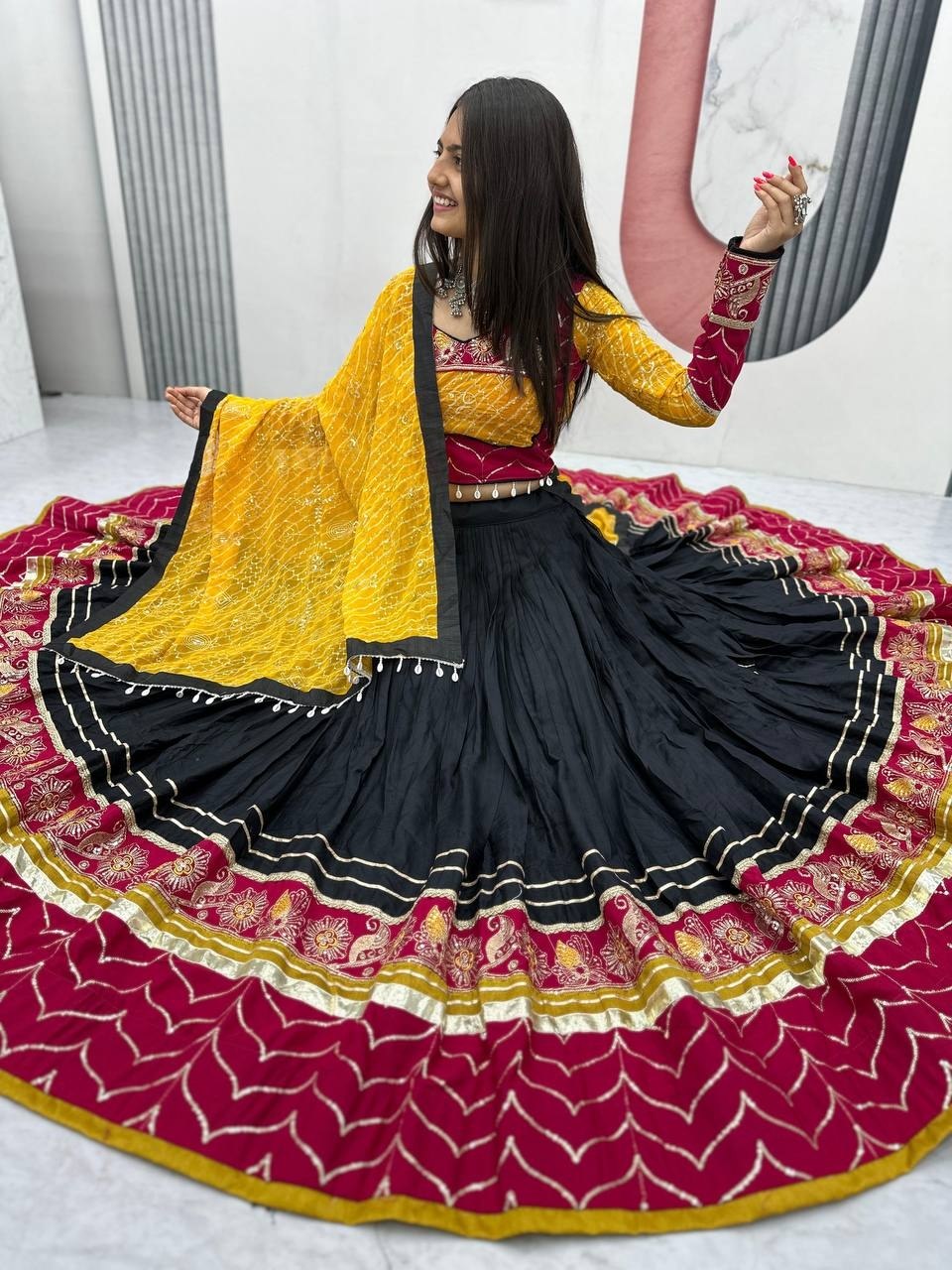 Traditional Garba Wear Lehenga Choli for Women